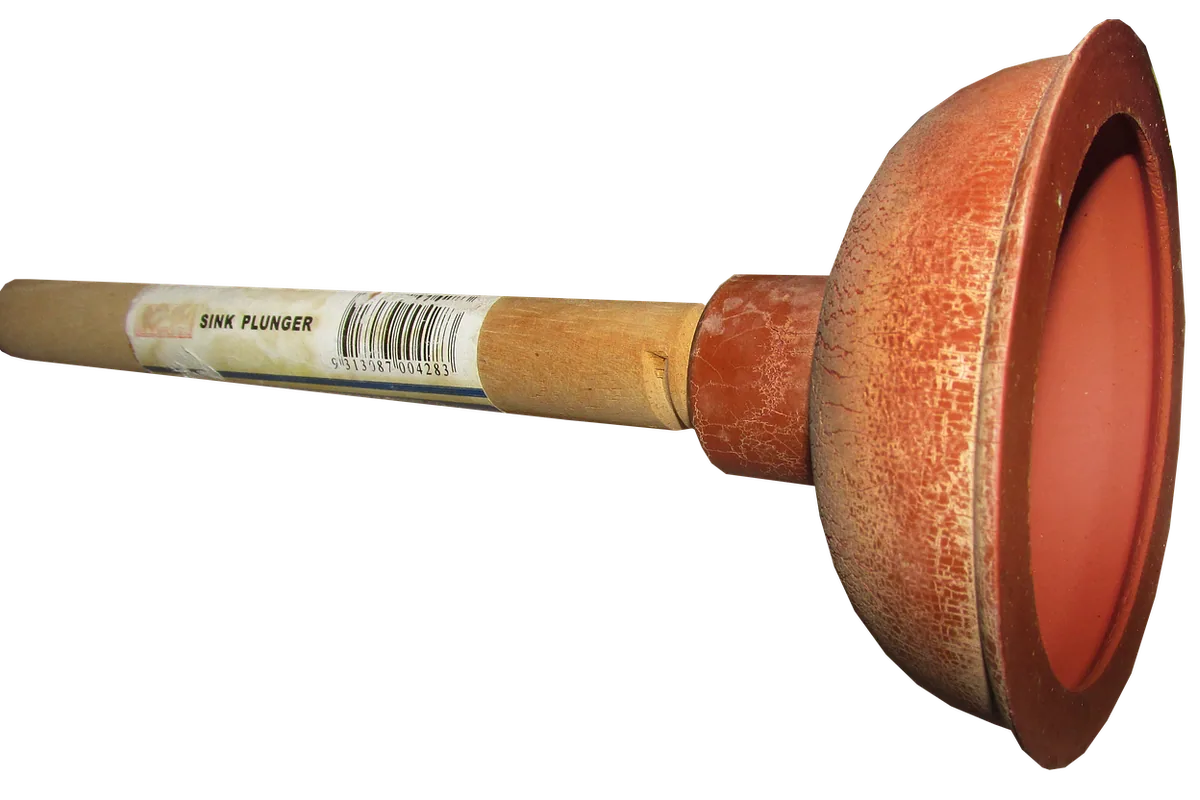 Desatascador de ventosa con mango de madera, la herramienta más sencilla para los desatascos de un fregadero